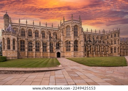 St George's Chapel at Windsor Castle in England is a castle chapel built in the late-medieval Perpendicular Gothic style. 
