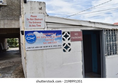 St. George's, Grenada - August 23, 2022 - The Society Of St. Vincent De Paul Office.