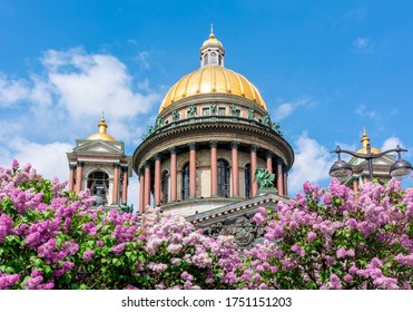 St. Isaac's Cathedral Dome In Spring, Saint Petersburg, Russia