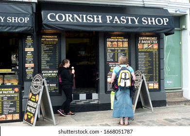 St Ives, Cornwall, UK - September 2012:
Traditionally Cornish Pasty Shop 