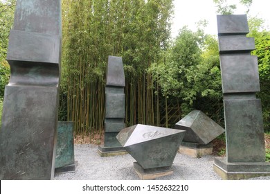 St Ives, UK - July 2019: Barbara Hepworth Museum And Sculpture Garden