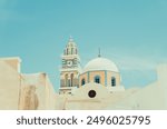 St. John the Baptist Cathedral, Fira, Santorini (officially Thira and Classical Greek Thera) island, Cyclades islands, Aegean Sea, Greece