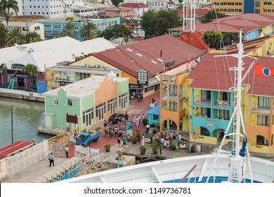 St. John's, Antigua - October 31, 2012: The cruise port of St. John's in Antigua - Caribbean