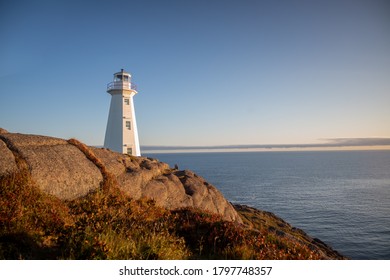 St Johns Lighthouse Newfoundland at sunrise