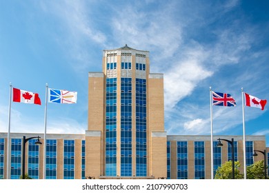 St. John's, Newfoundland, Canada-January 2022: St. John's Provincial Confederation Building, House Of Assembly, Where Government Of Newfoundland And Labrador Politicians Meet To Deliver Services.