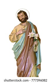 St Joseph Statue Isolated