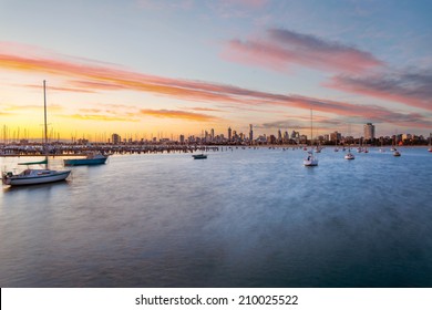 St Kilda Harbour Pier Sunset