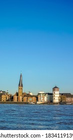 St. Lambertus Basilica, Dusseldorf Altstadt By The Rhine River, Germany