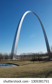 St. Louis Arch Park In Winter