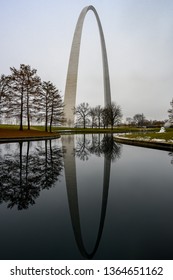 St Louis Arch In Winter