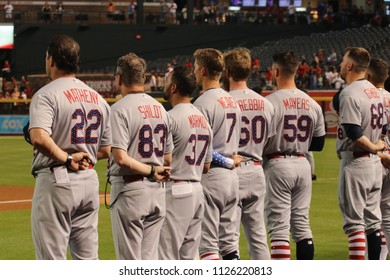 The ST Louis Cardinals At Chase Field In Phoenix,AZ USA July 3,2018.