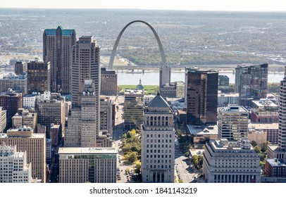 St Louis Downtown Skyline Arch