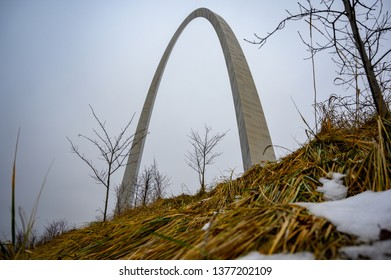 St. Louis Gateway Arch In Winter