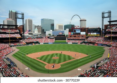 ST LOUIS - MAY 23: Busch Stadium home of the Saint Louis Cardinals and site of the 2009 All Star Game during game against the Kansas City Royals in St. Louis, MO on May 23, 2009