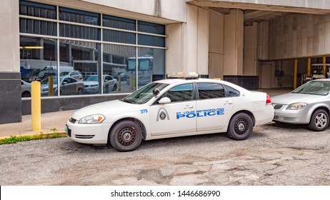 St Louis Metropolitan Police Car In The City - ST. LOUIS, MISSOURI - JUNE 19, 2019