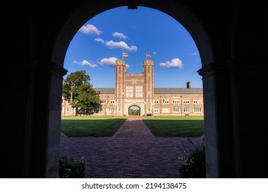 St. Louis, Missouri - 08.22.2021 - Brookings Hall On The Danforth Campus Of Washington University In St. Louis.