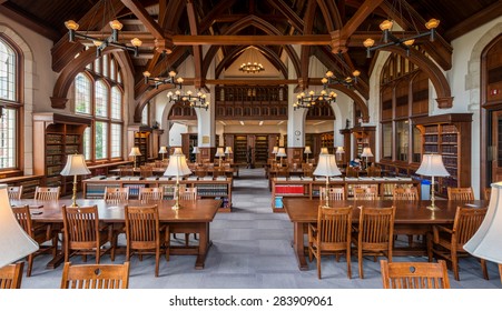 ST. LOUIS, MISSOURI - MAY 28: Law Library On The Campus Of Washington University On May 28, 2015 In St. Louis, Missouri