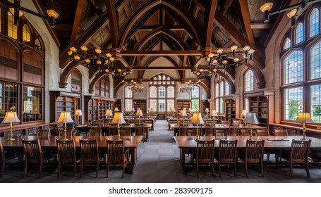 ST. LOUIS, MISSOURI - MAY 28: Law Library On The Campus Of Washington University On May 28, 2015 In St. Louis, Missouri