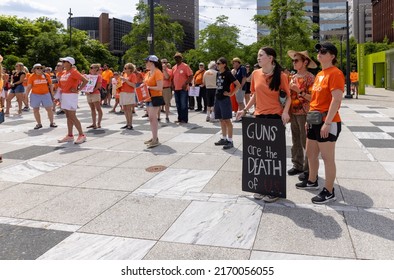 St. Louis, Missouri, USA - June 04 2022: Rally For New Legislation For Gun Control 