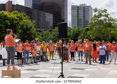 St. Louis, Missouri, USA - June 04 2022: Rally For New Legislation For Gun Control 