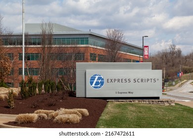 St. Louis, Missouri, USA - March 25, 2022: Express Scripts Headquarters In St. Louis, Missouri, USA. Express Scripts Holding Company Is A Pharmacy Benefit Management Organization.