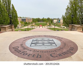 ST. LOUIS, MO - 04.27.2021 - Danforth Campus With Washington University In  St. Louis Logo On The Ground. 