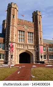 St Louis, MO, USA February 25, 2015 Brookings Hall Sits On The Main Quad Of  Washington University, St Louis