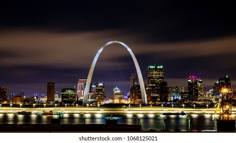 St Louis Skyline At Night