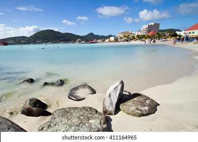 St. Maarten, Philipsburg, Great Bay Beach