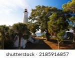 St. Marks National Wildlife Refuge lighthouse, Florida. The St. Marks Light is the second-oldest light station in Florida.