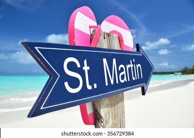 St. Martin Arrow On The Beach