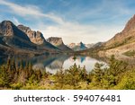 St Mary Lake with Wild Goose Island in Glacier National park, Montana, USA
