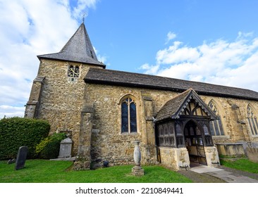 St Mary The Virgin, An Old Church In Westerham, Kent, UK. The History Of This Westerham Church Dates Back To The 13th Century With Significant Restoration In The Late 19th Century.