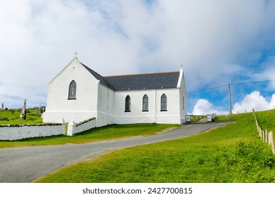 St. Mary's Parish Church, located in Lagg, the second most northerly Catholic church and one of the oldest Catholic churches still in use in Ireland today, county Donegal, Ireland.
