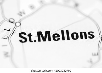 St. Mellons on a geographical map of UK