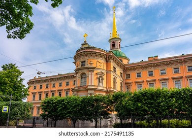 St. Michael's castle (Mikhailovsky or Engineers' castle) in Saint Petersburg, Russia