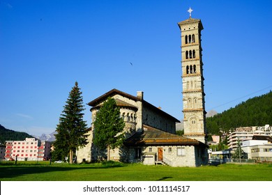 St Moritz City In Switzerland