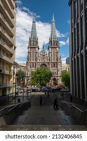 St. Nicholas Roman Catholic Church At Sunny Spring Day In Kyiv, May 2021