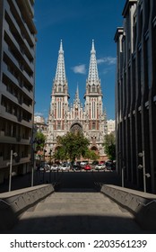 St. Nicholas Roman Catholic Church At Sunny Spring Day In Kyiv, June 2021