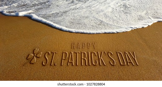 St Patrick Day Celebration in the Beach Photo Image - Shutterstock ID 1027828804