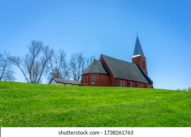 St  Patrick Irish Catholic Church constructed in 1830 in Brampton  Ontario  Canada 