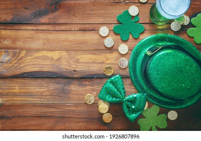 St. Patrick's Day decorations on wooden background. - Powered by Shutterstock