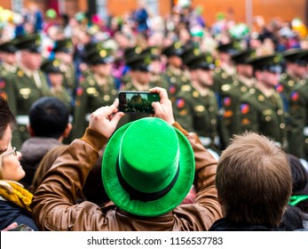 St. Patrick's day parade in Dublin, Ireland.  - Shutterstock ID 1156537783