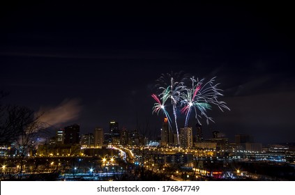St Paul, Minnesota Winter Carnival Fireworks