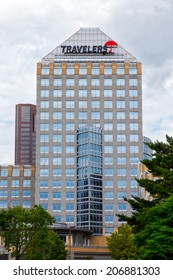 ST PAUL, MN/USA - JUNE 28, 2014: The Travelers Companies Corporate Headquarters.  Travelers Is A Personal And Commercial Property Casualty Insurance Company.