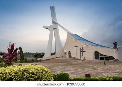 St Paul's Cathedral in Abidjan. - Shutterstock ID 1039770580
