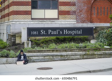 St Pauls Hospital In Vancouver - VANCOUVER / CANADA - APRIL 12, 2017