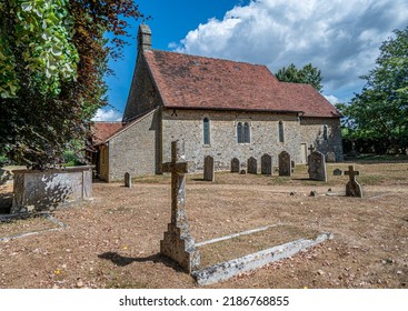 St Peter's Church, Terwick Dating From Around The Time Of The Norman Conquest. Photo Taken On 4 August 2022 In The UK.