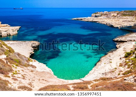 St. Peters pool beach at Malta island