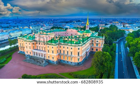 St. Petersburg. Engineers' Castle. St. Petersburg museum. Mikhailovsky Castle. Marble Palace.